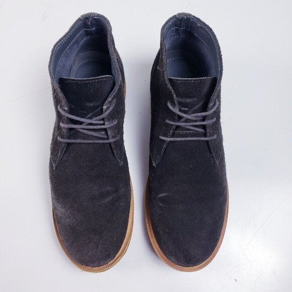 Frank Wright Men's Size 8 BAXTER Black Suede Leather Lace Up Chukka Ankle Boot - Picture 6 of 10